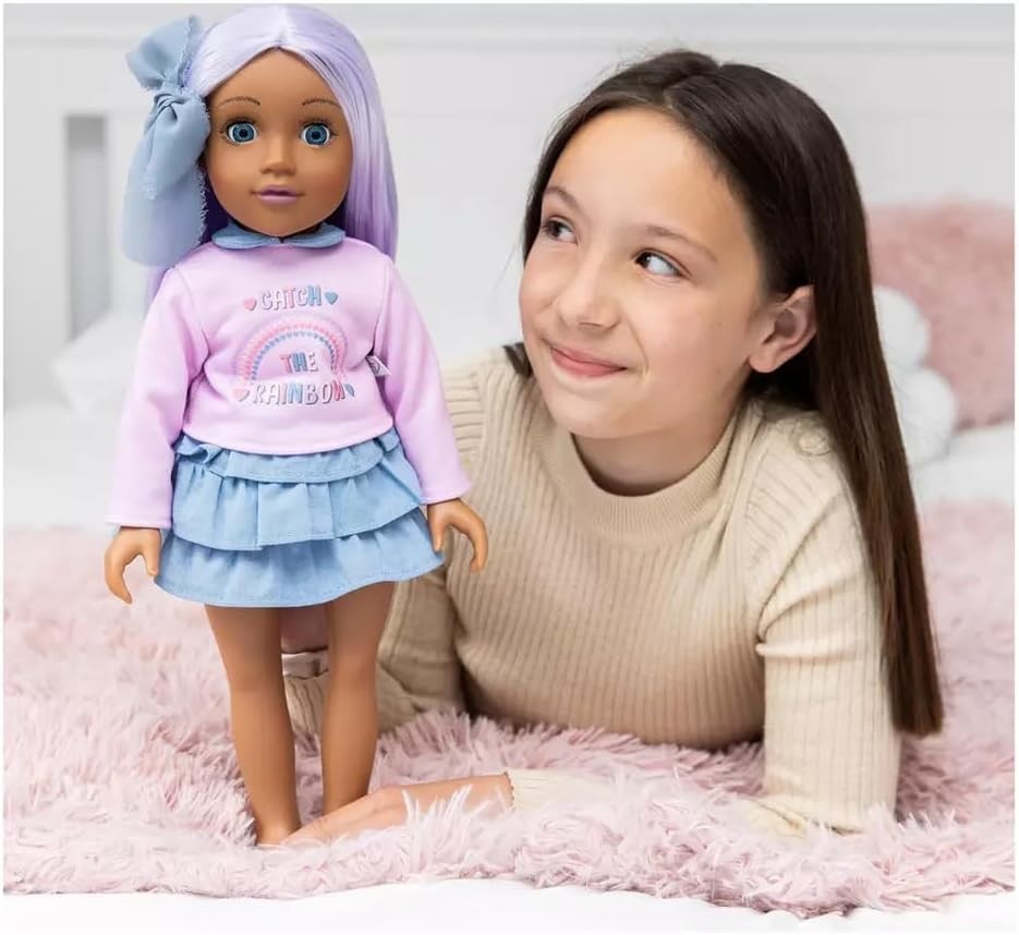 46cm Fashion Doll Pastel Hair Poseable Sleepy Eyes Gift Box