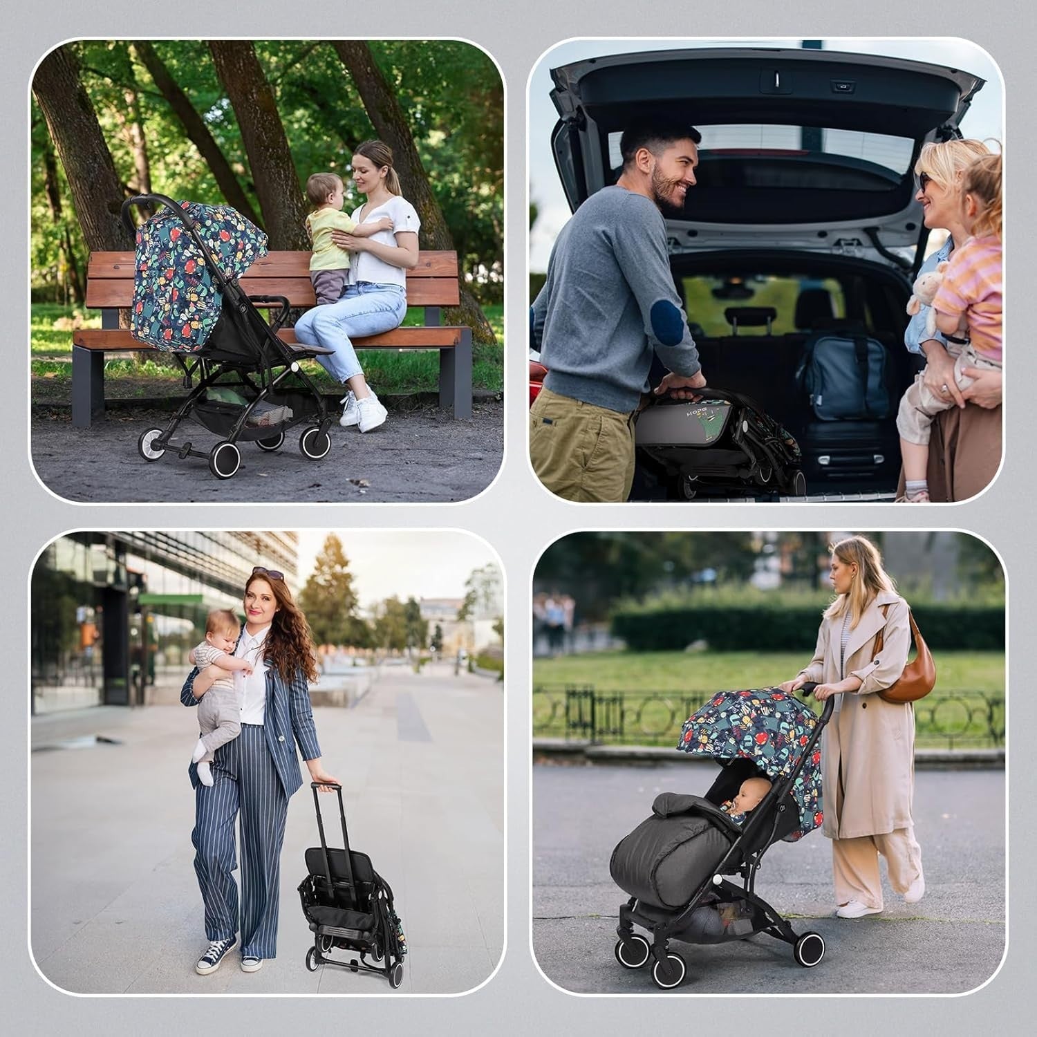 Lightweight Baby Pushchair Travel Buggy Compact Fold From Birth 15kg