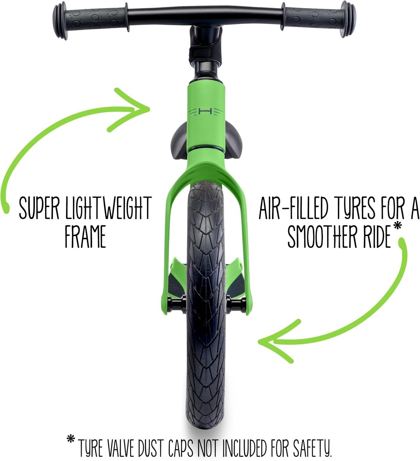 12 Inch Balance Bike Lightweight Magnesium Toddler Push Bike Green