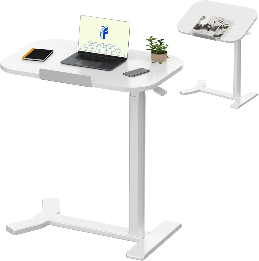 Standing Desk Adjustable Overbed Table Sit Stand Laptop Desk 60x40cm
