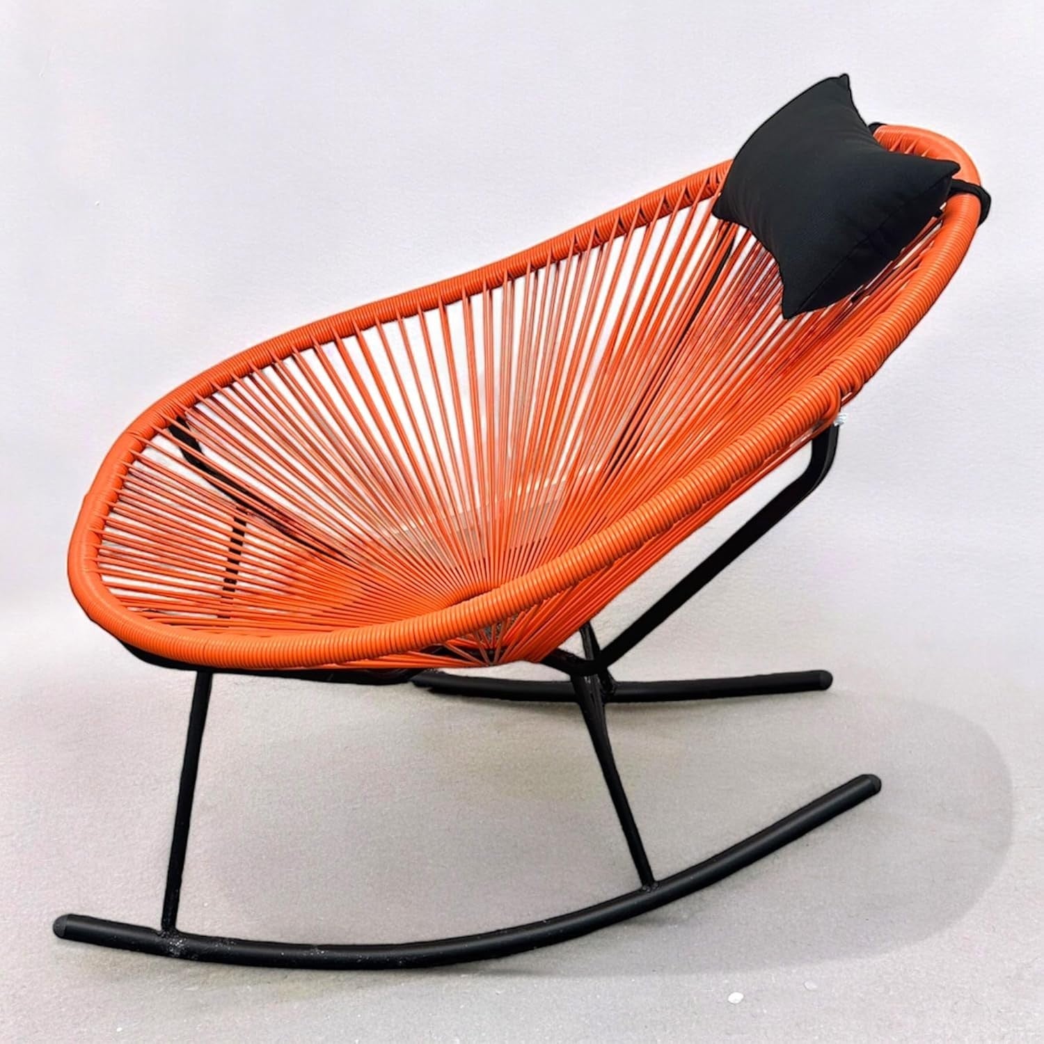 Outdoor Indoor Rocking Chair Vibrant Colors Cushioned 75x50x60cm