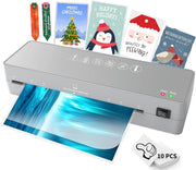 A4 Laminator Machine Fast Warm Up No Bubble Anti Jam Compact + Pouches