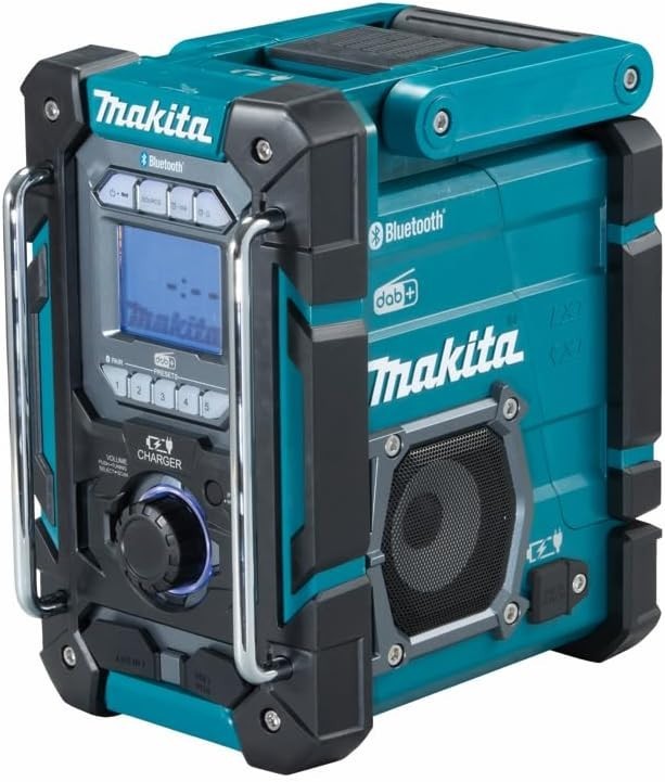 DAB/DAB+ Job Site Radio Bluetooth Portable Battery Powered Black