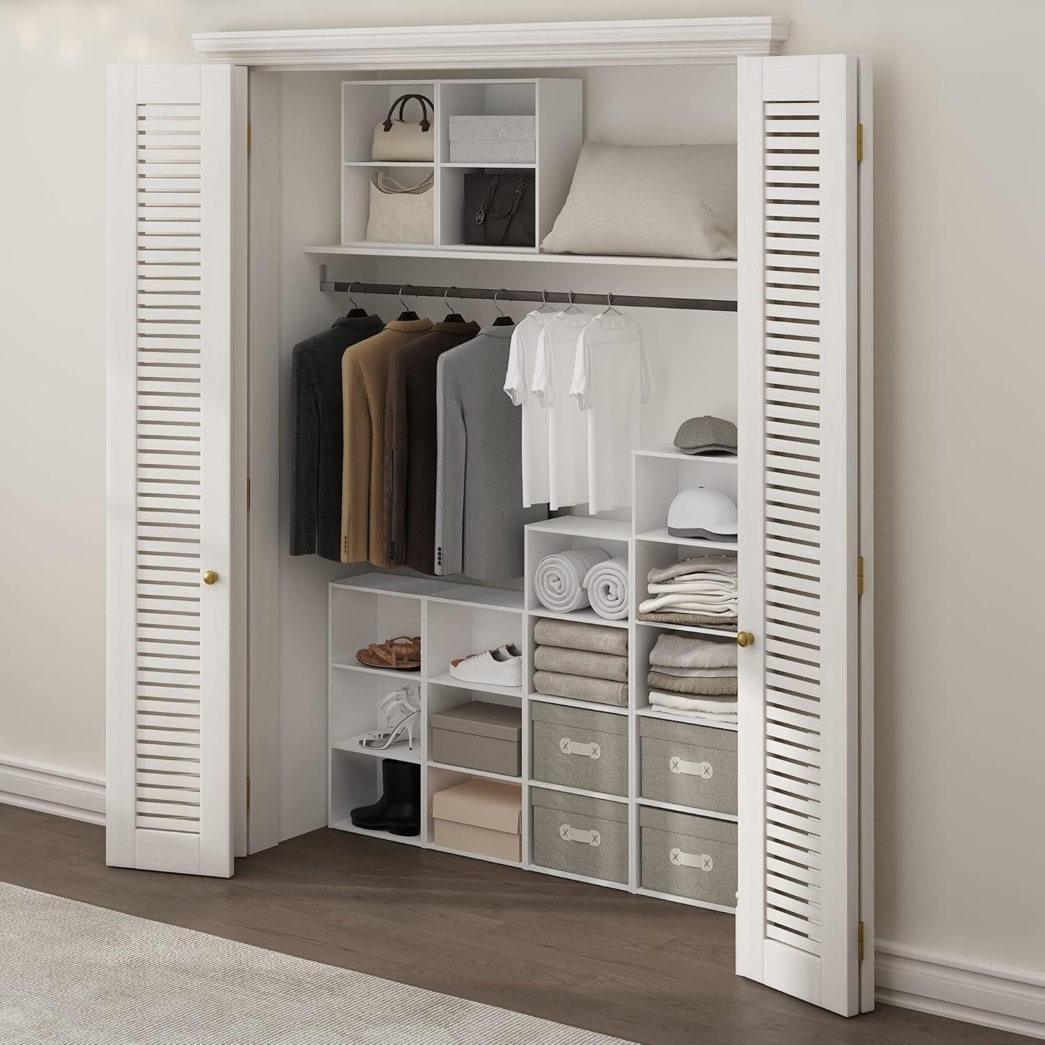3Tier White Wooden Bookcase Small Storage Shelf Compact Organizer Open Bookshelf