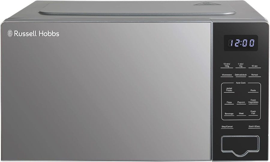 20L 800W Touch Control Digital Microwave Silver 10 Power