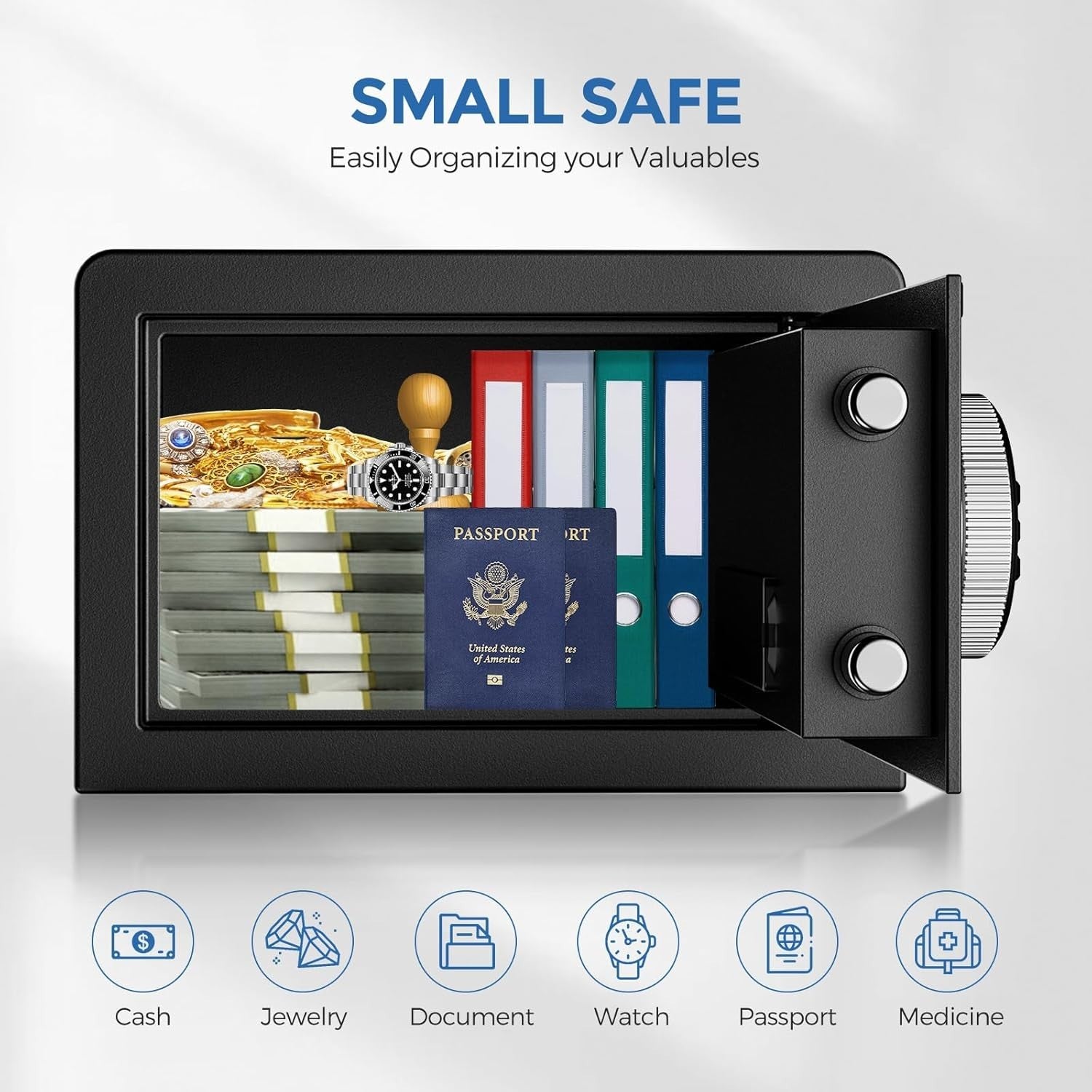 10L Digital Safe Box Electronic Keypad Security Cash Jewelry Lock