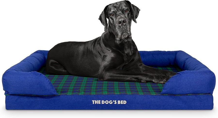 Orthopedic Memory Foam Dog Bed XXL Washable Bolster 131x100cm