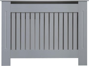 Medium Grey Radiator Cover | Modern MDF Vertical Slat Cabinet – Elegant Design