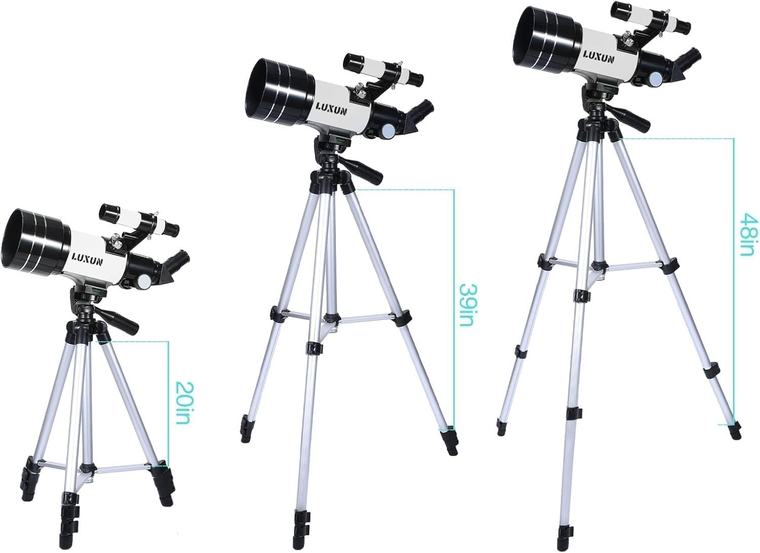 Astronomical Telescope 70mm White with 150X Magnification & Tripod