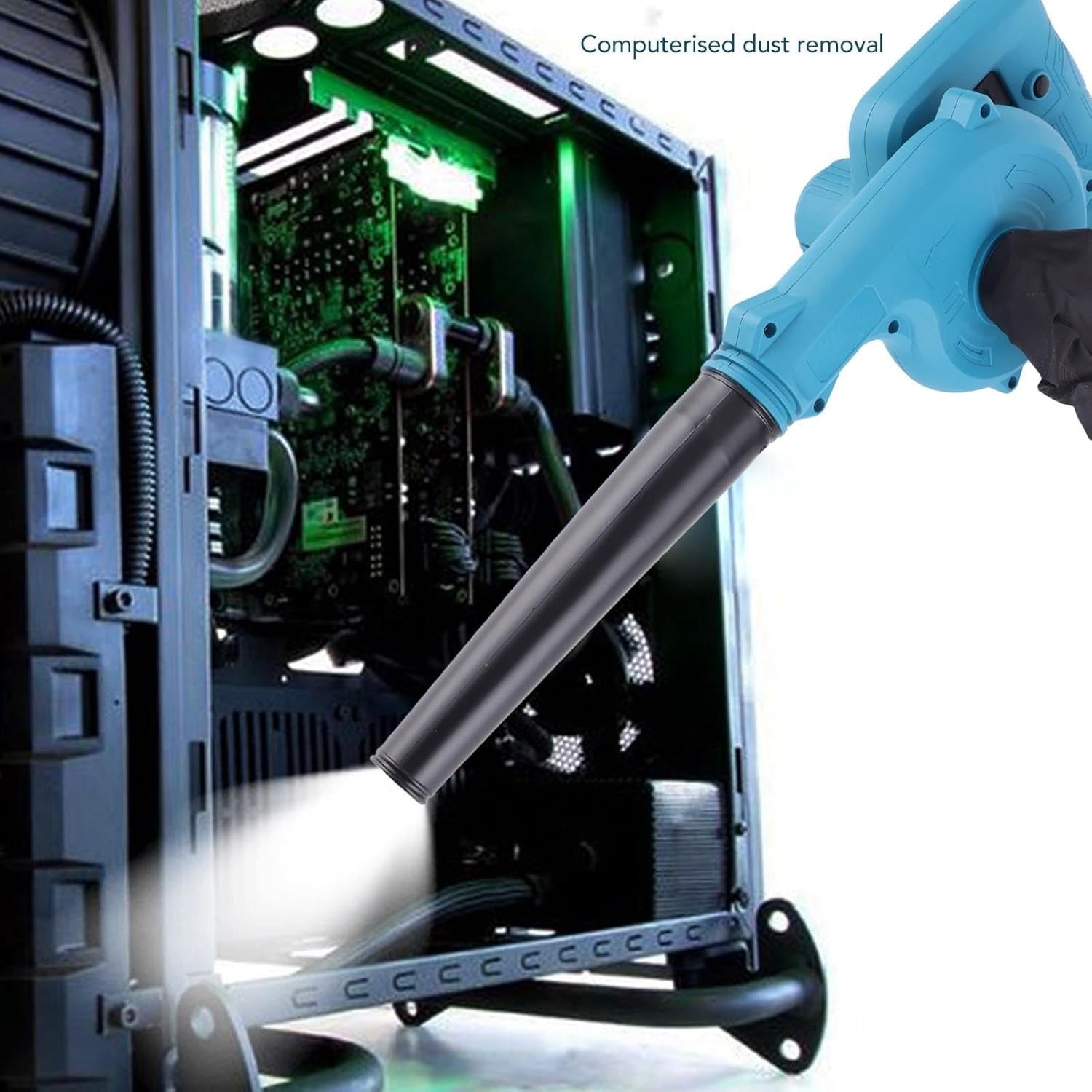 Cordless Leaf Blower Vacuum 21V Mini Handheld 200W High Power Dust Cleaner
