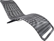 Rattan Garden Sun Lounger Chair Outdoor Patio Bed Grey Woven Recliner