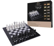 Luxury Handmade Marble Chess Set 10x10” – Elegant Stone Board + Weighted Pieces