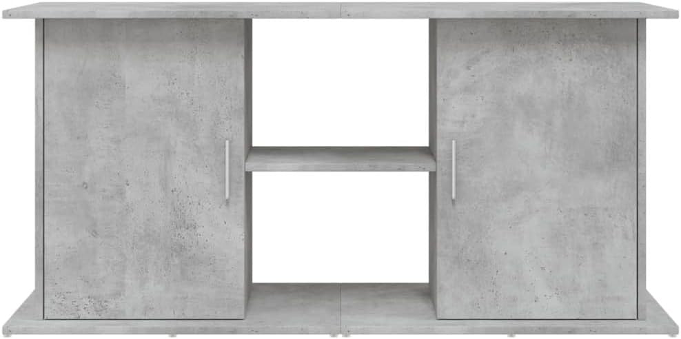 Modern Concrete Grey Aquarium Stand with Spacious Storage 121x41x58cm