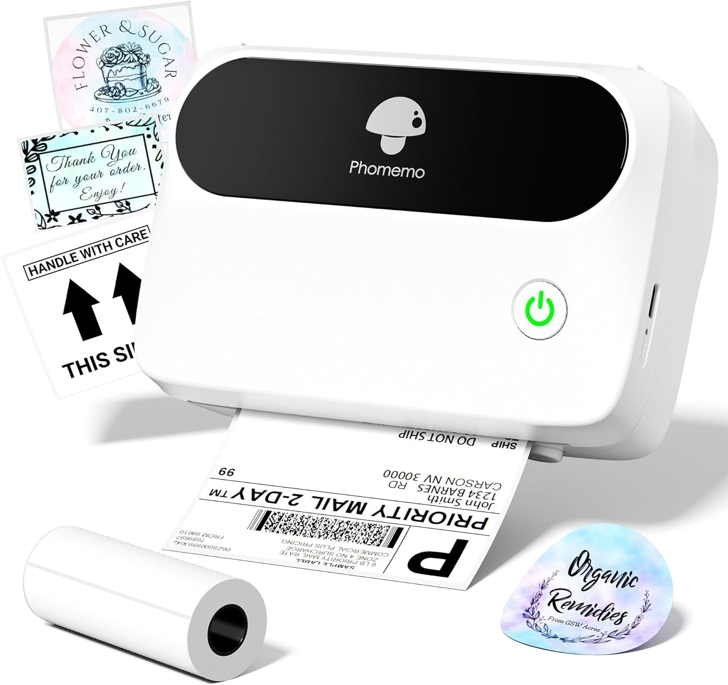 4x6 Shipping Label Printer Wireless Thermal Bluetooth 300DPI
