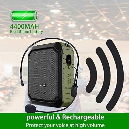 Portable Voice Amplifier 18W Bluetooth Speaker Waterproof PA w Mic