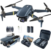 Foldable 4K Wi-Fi Drone for Beginners, 40+ Min Flight, Dual Cameras, Brushless