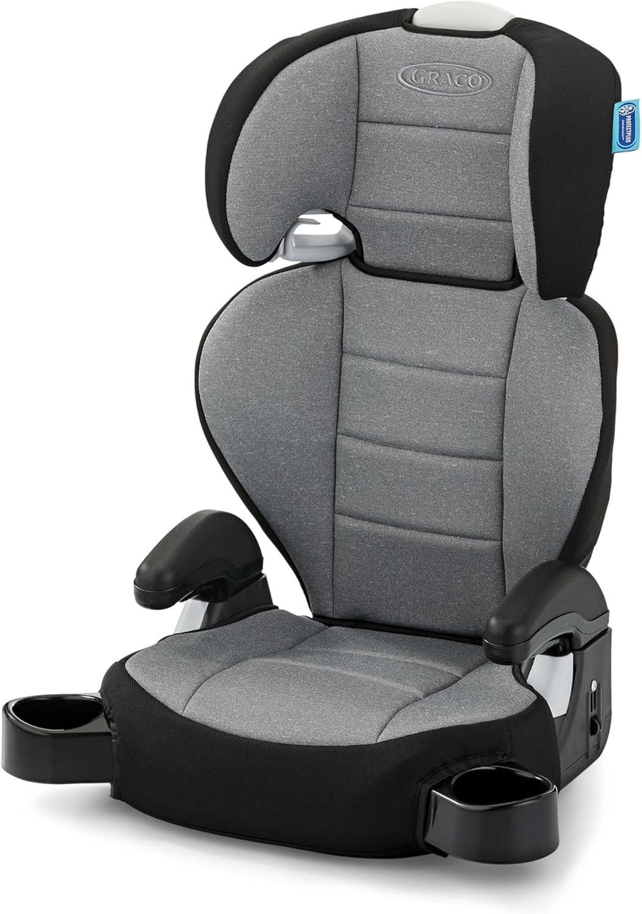 Highback Booster Car Seat 2-in-1 Convertible Seat Belt Kids Seat with Cup Holder