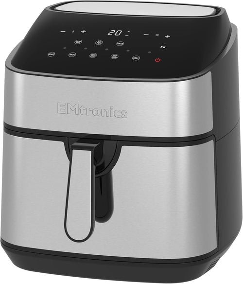 XL Digital Air Fryer 9L Oil Free Touch Control 8 Presets 99 Min Timer