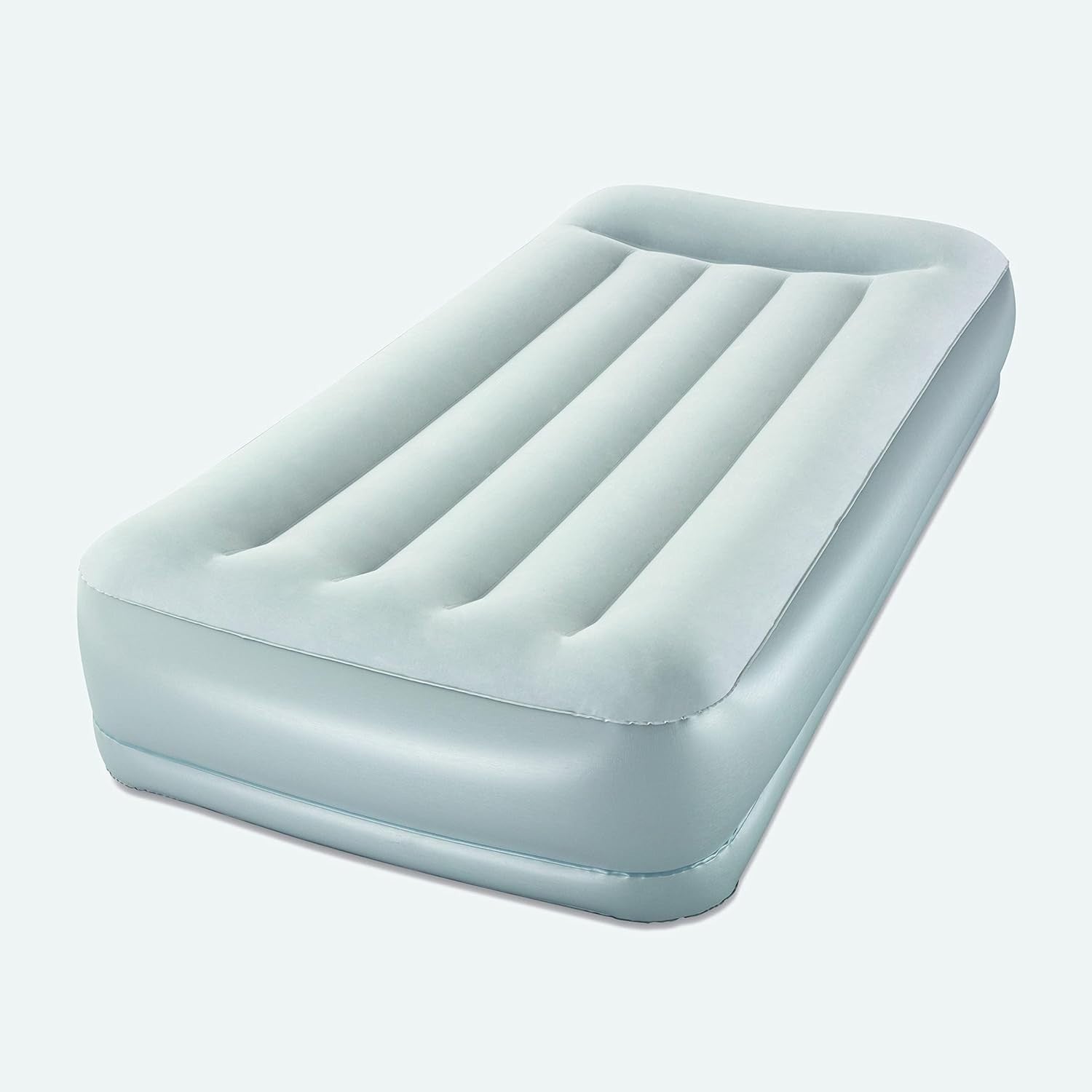 Inflatable Single Airbed with Built-In Pillow & Pump – Camping, Guest Bed