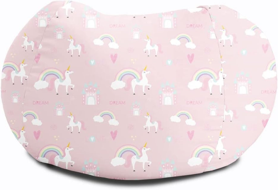 Unicorn Castle Baby Bean Bag Soft Durable Kids Chair for Playroom & Movies