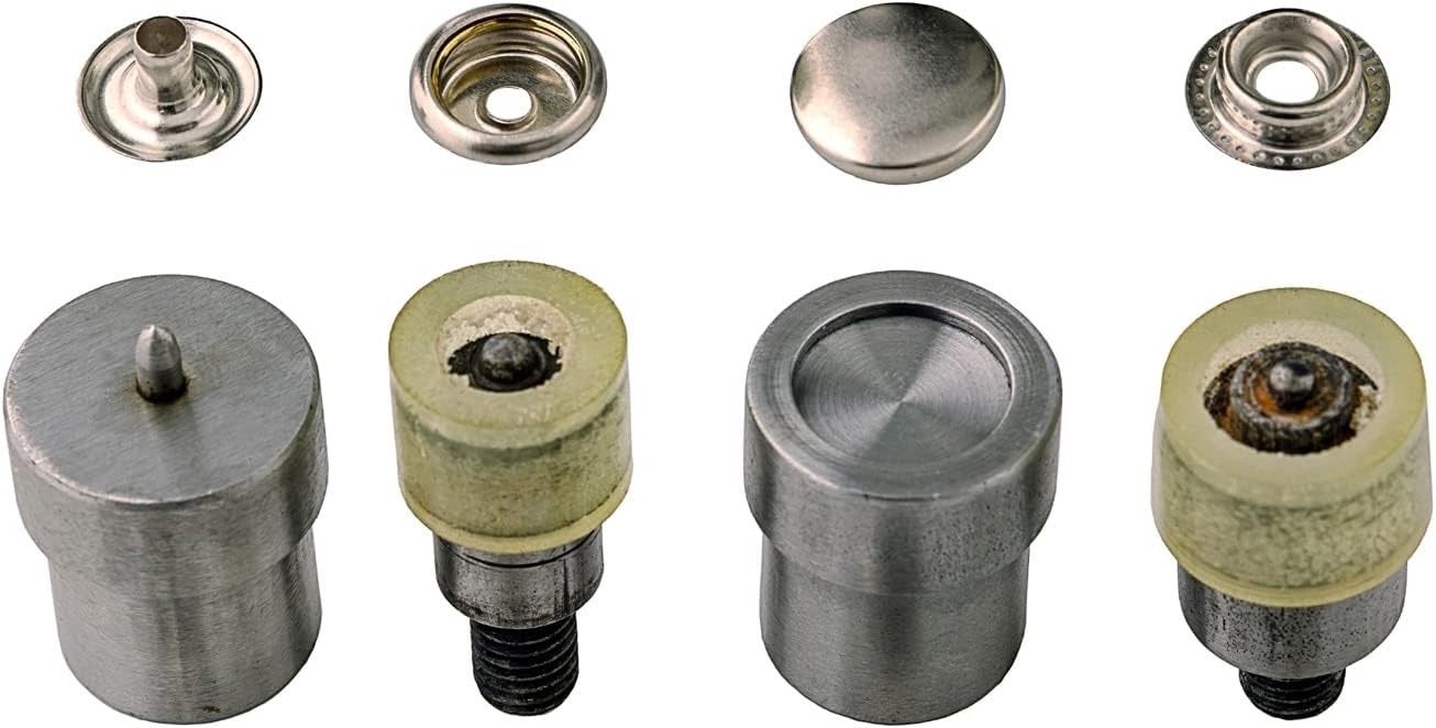 Hand Press Stud Machine with Dies 15mm for Fabric Leather Snap Fastening