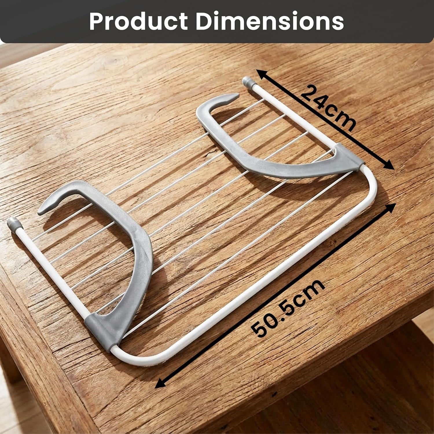 3 Tier Folding Clothes Airer with Radiator Wings Indoor Outdoor Drying Rack