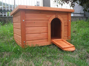 Deluxe Wooden Rabbit Hide House Outdoor Guinea Pig Shelter Small Pet Hut