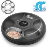 Automatic Wet Food Pet Feeder 6 Meal Timer Ice Packs Rechargeable