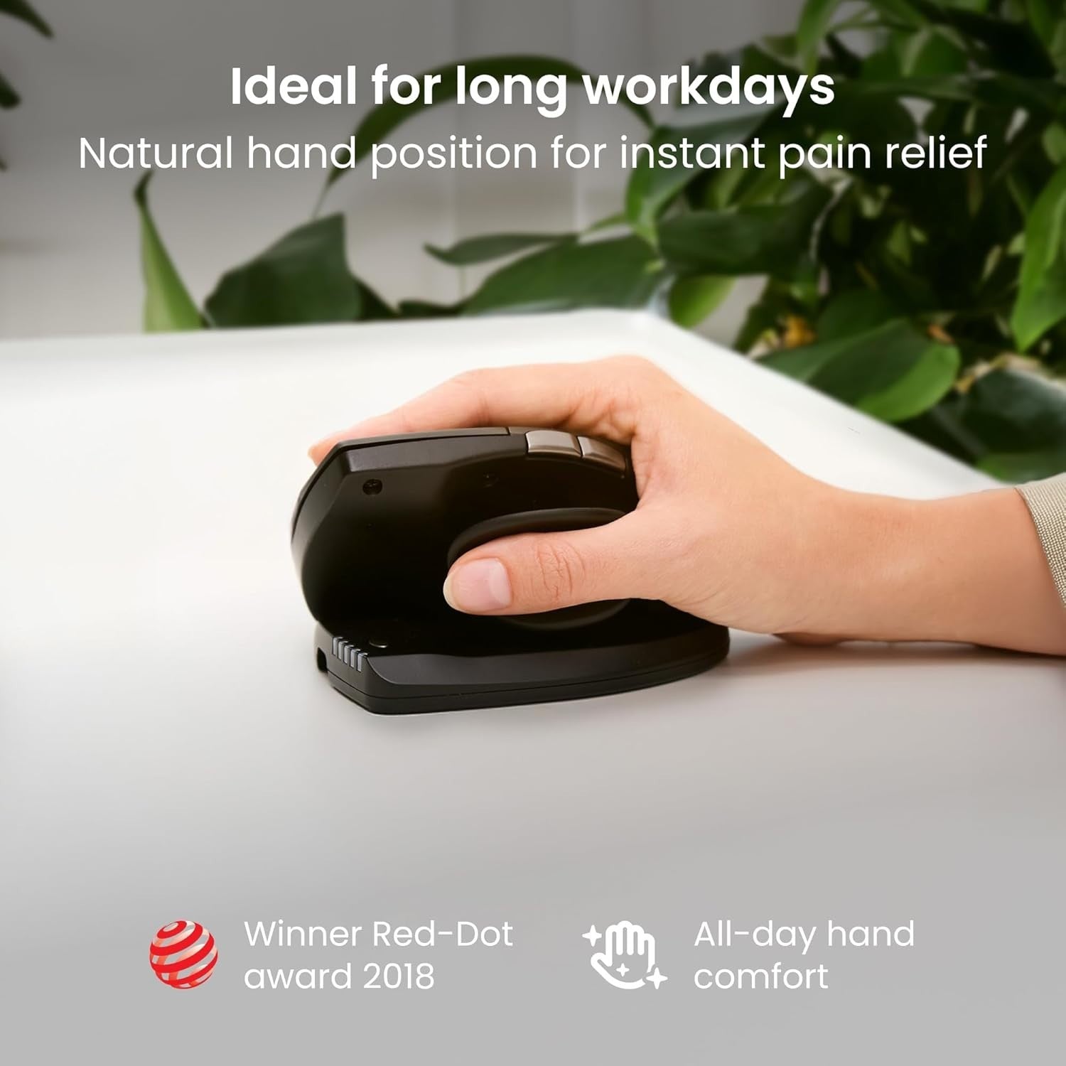 Adjustable Vertical Ergonomic Mouse Wireless 6 Button Tilt Design