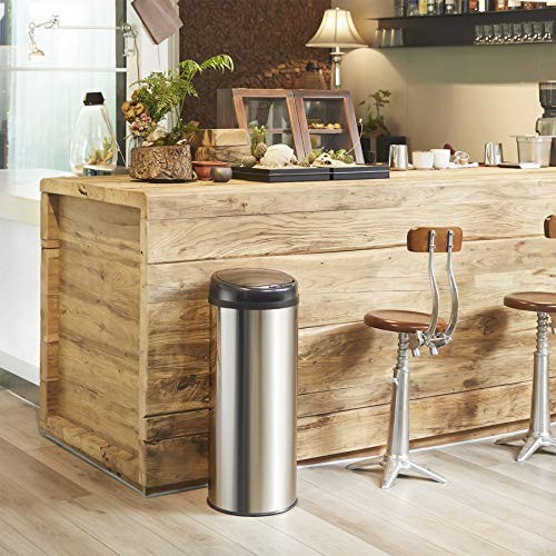 40L Motion Sensor Kitchen Bin Silver Undercounter Stainless
