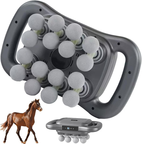 Horse Muscle Massager 16 Head Deep Tissue Quiet Red Light Therapy Recovery Tool
