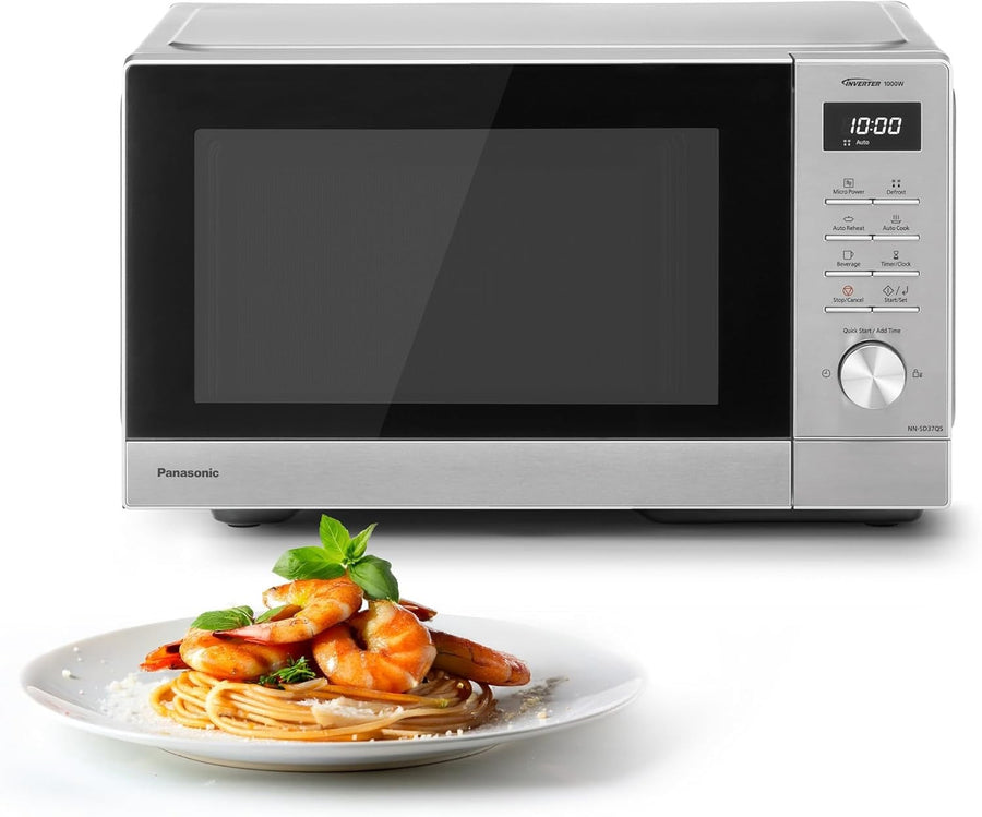 Panasonic 29L 1000W Solo Microwave 11 Auto Programmes Silver Stainless