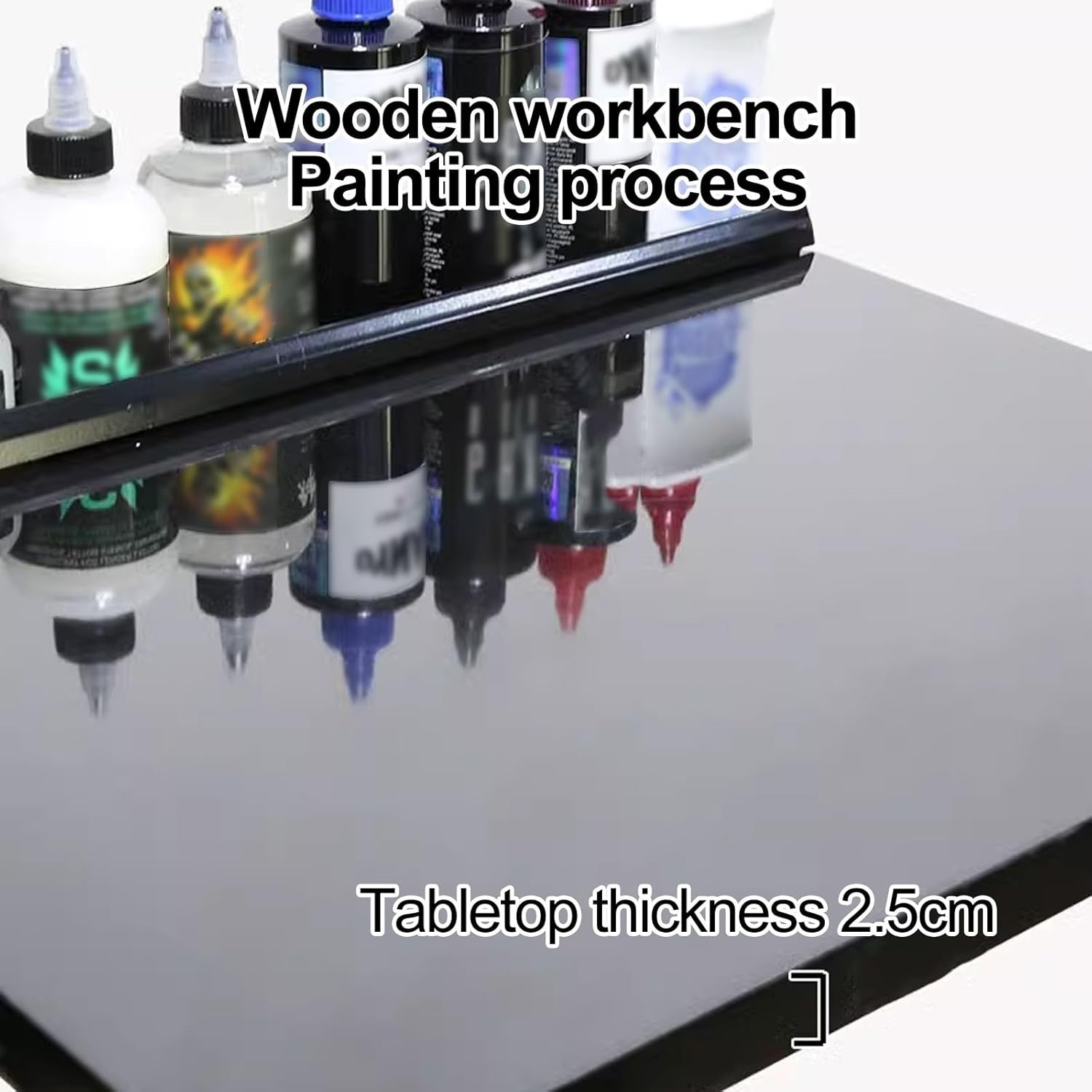 Portable Tattoo Workstation Adjustable Height Rolling Table Studio Tray