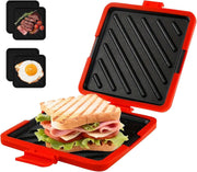 Microwave Toastie Maker Non Stick Adjustable Sandwich Cooker Silicone Heatwave