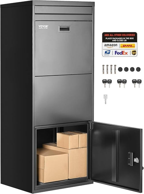 Lockable Parcel Drop Box Outdoor Mailbox – Anti-Theft, Weatherproof, Large