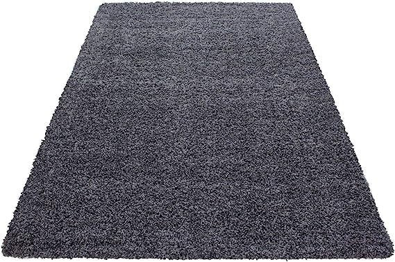 Extra Large Shaggy Rug 160x230cm 5cm Thick Soft High Pile Dark Grey Carpet