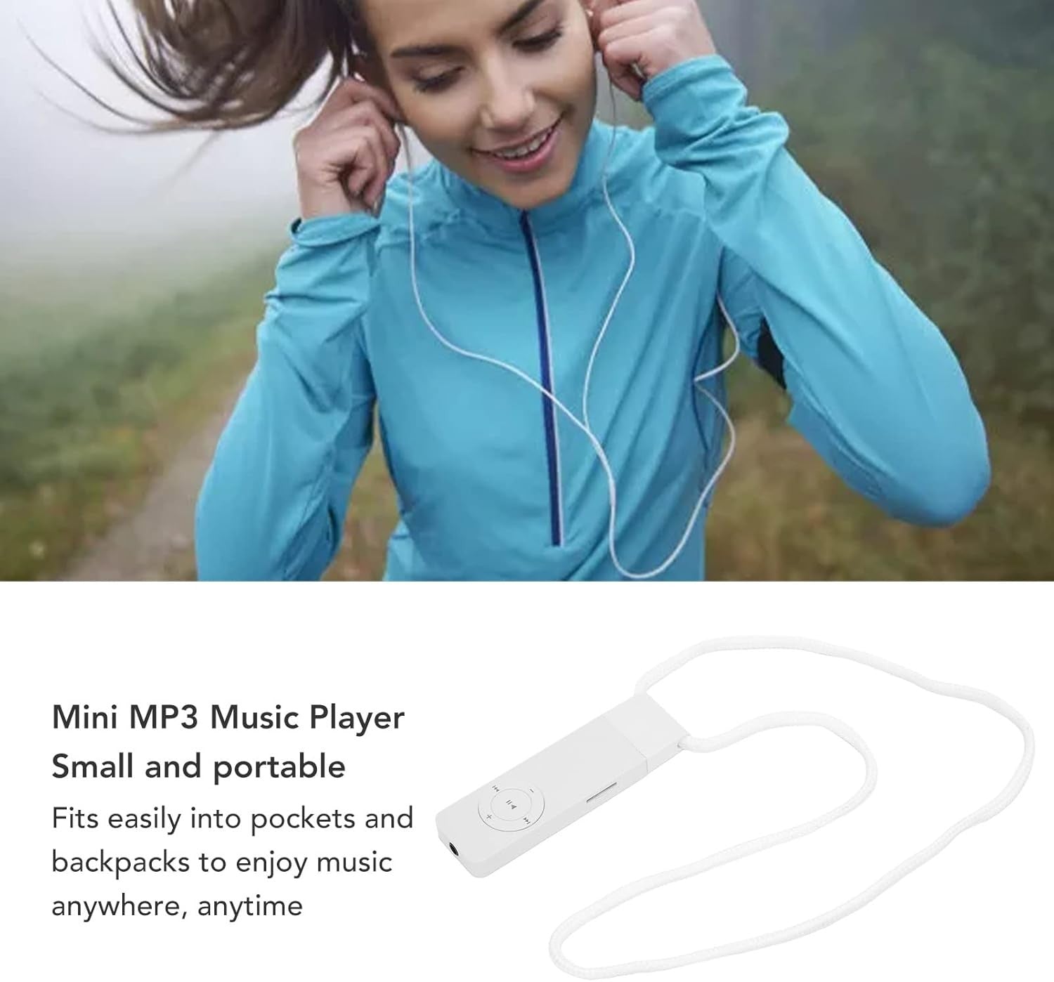 USB MP3 Player Stick HiFi Lossless 64GB Portable White