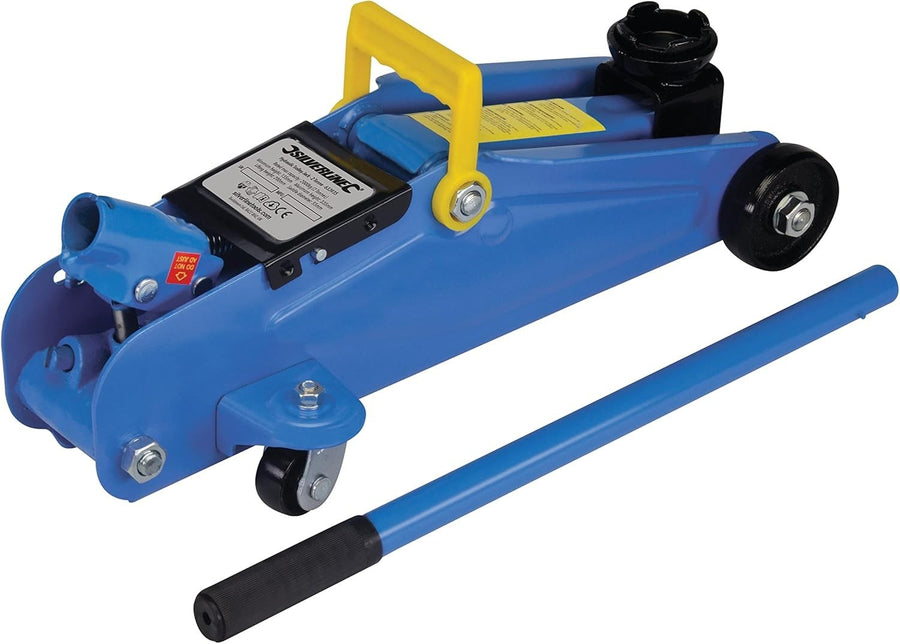 2 Ton Hydraulic Trolley Jack 135–335mm Quick Lift Heavy Duty Steel Blue