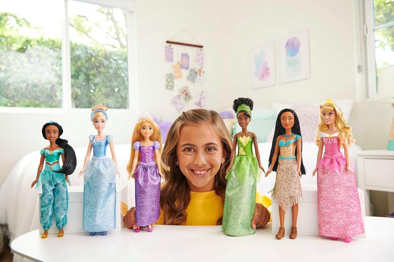 Princess Fashion Doll Set 13 Pack Sparkly Outfits Posable Gift