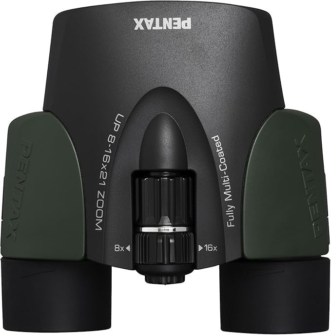 8–16x21 Zoom Compact Binoculars – HD Travel Optics, Wide Clear Viewing