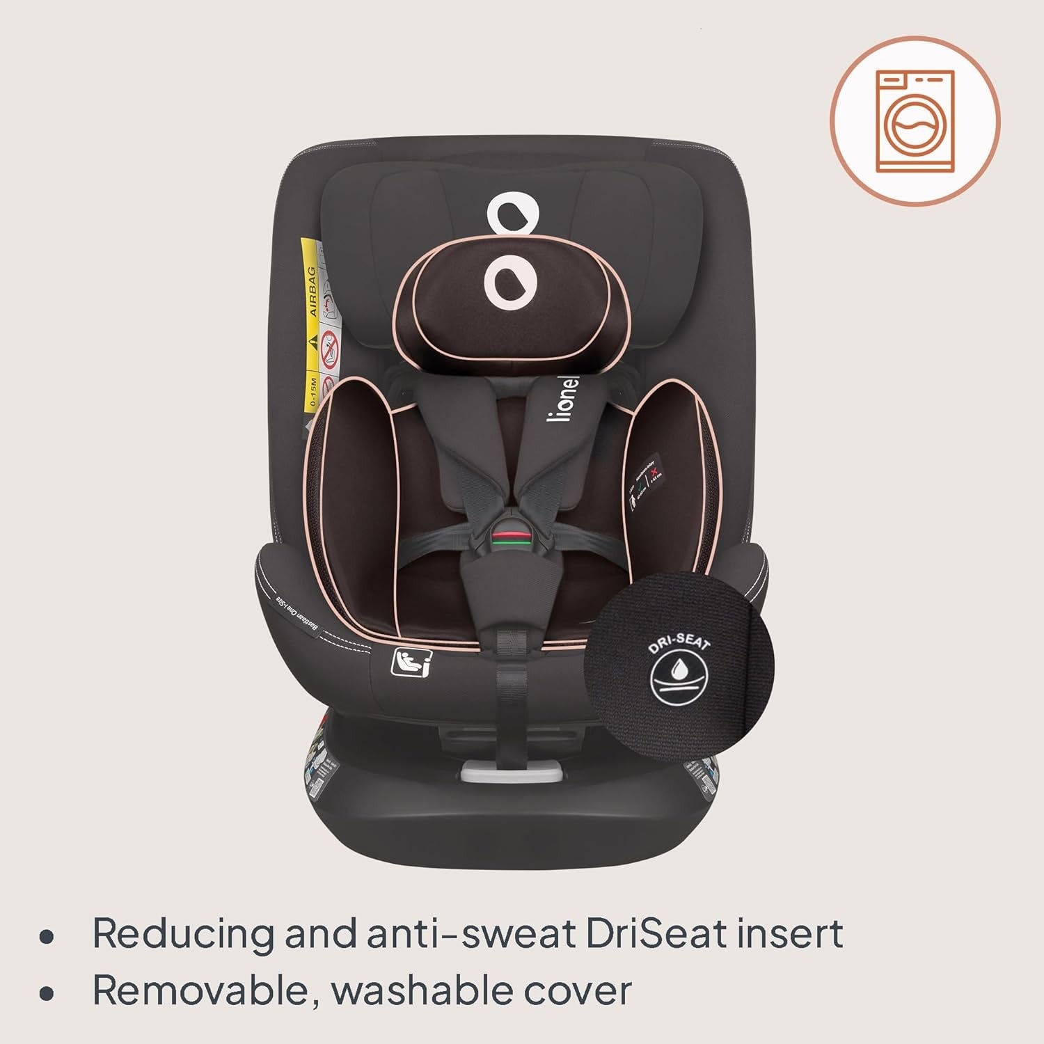 360° Swivel ISOFIX i-Size Baby Car 0–12 Years Rear & Forward Facing