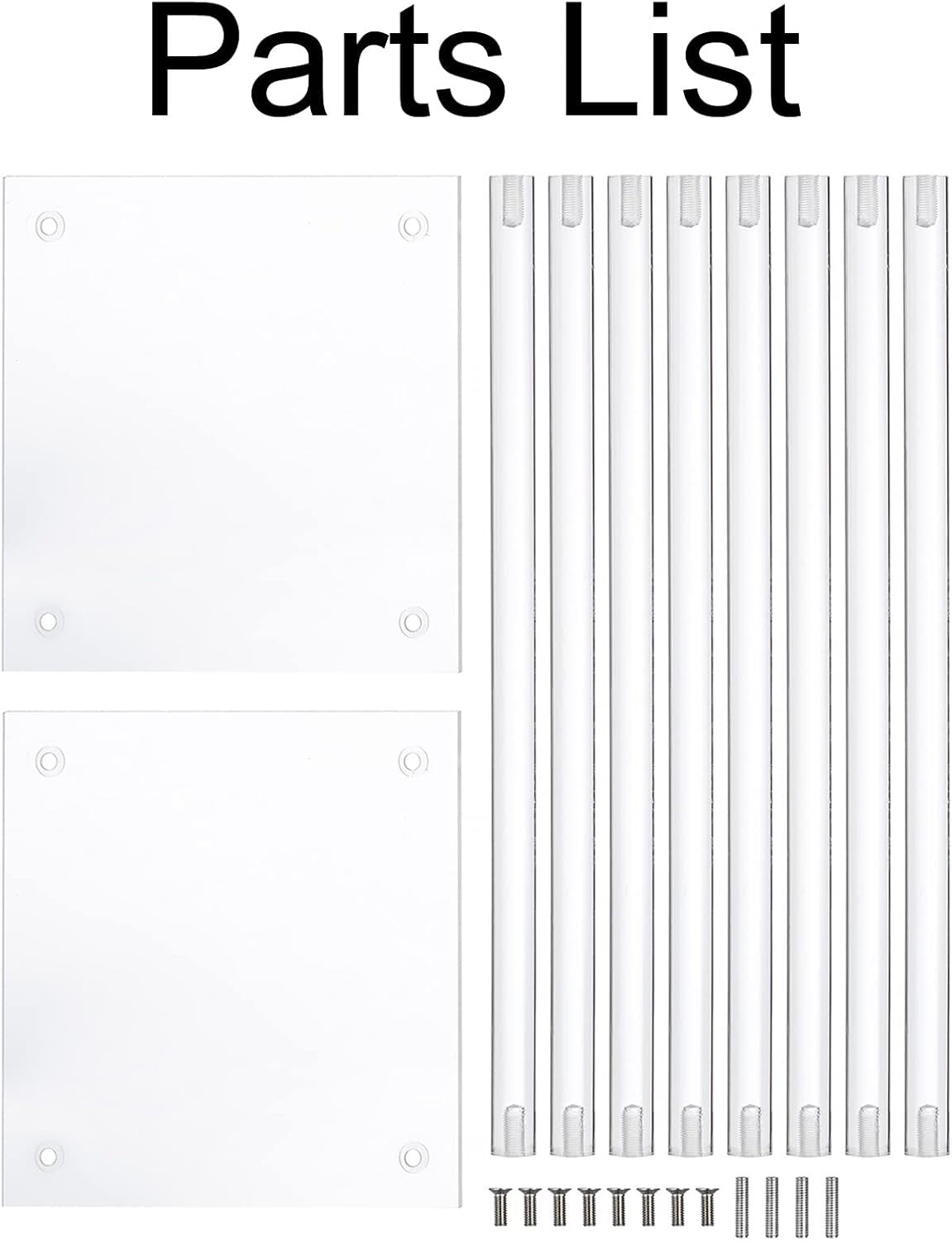 Clear Acrylic Wedding Flower Stand Set 80cm Table Centerpiece Columns