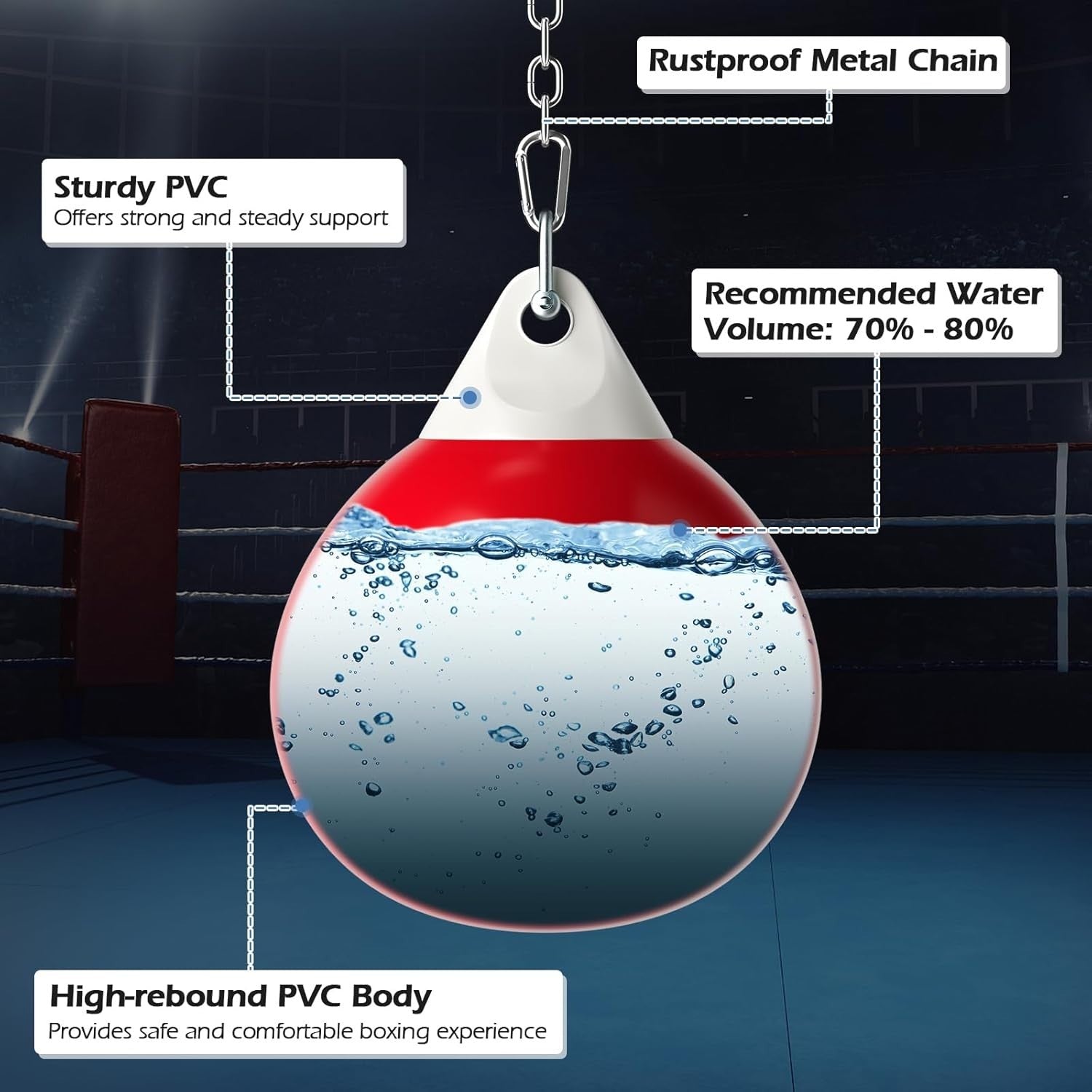 Aqua Boxing Training Bag Water Impact Punch Bag MMA Fitness