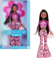 Y2K Collector Fashion Doll Pink Outfit Vinyl Jacket Doll Stand