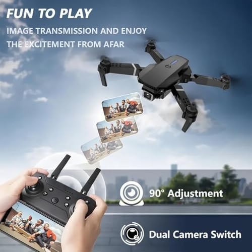 Neel Saanjh GPS Drone E88 Pro 4K Camera Foldable Quadcopter LED