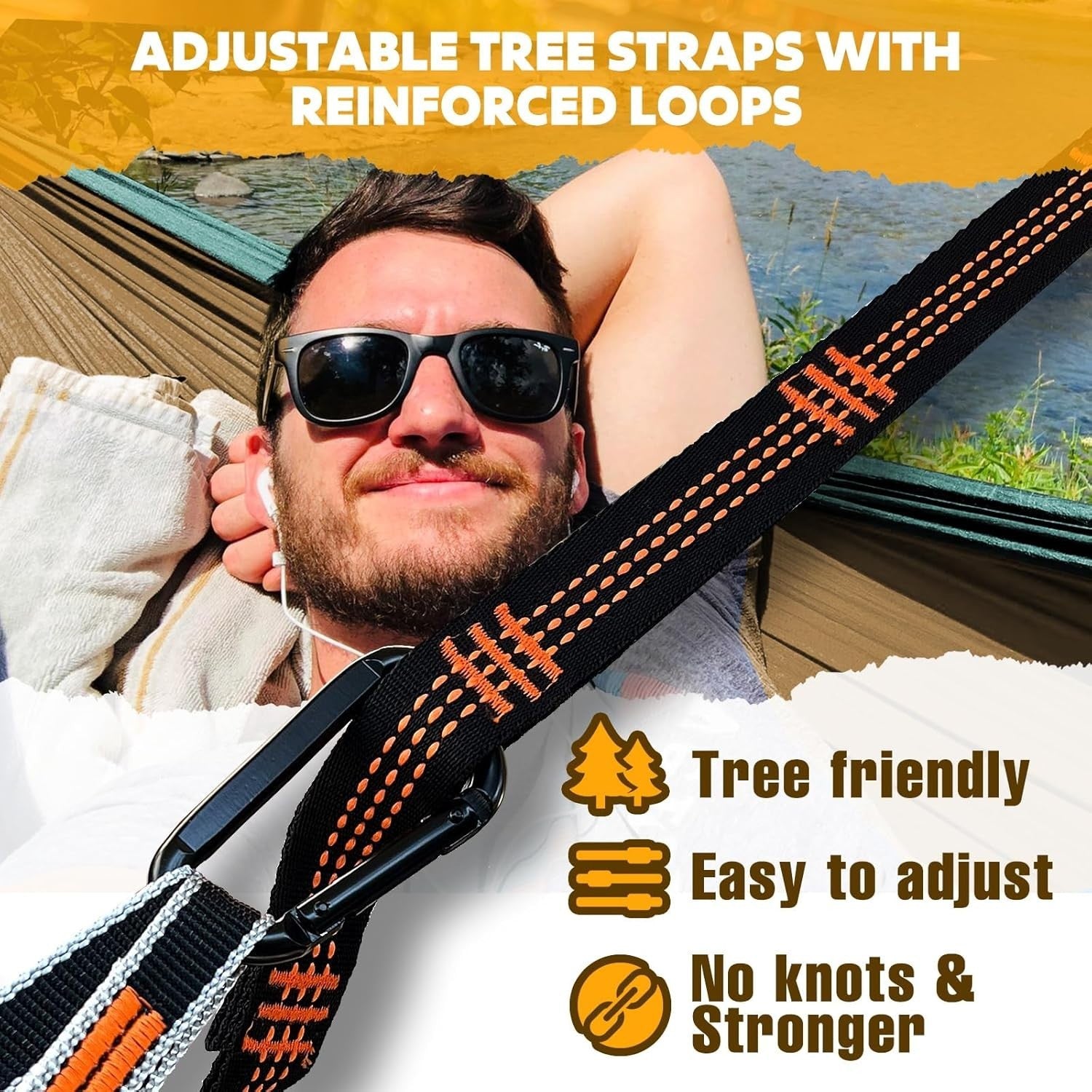 Camping Hammock 300kg Ultra-Light 300x200cm Nylon Quick Dry Travel Bed