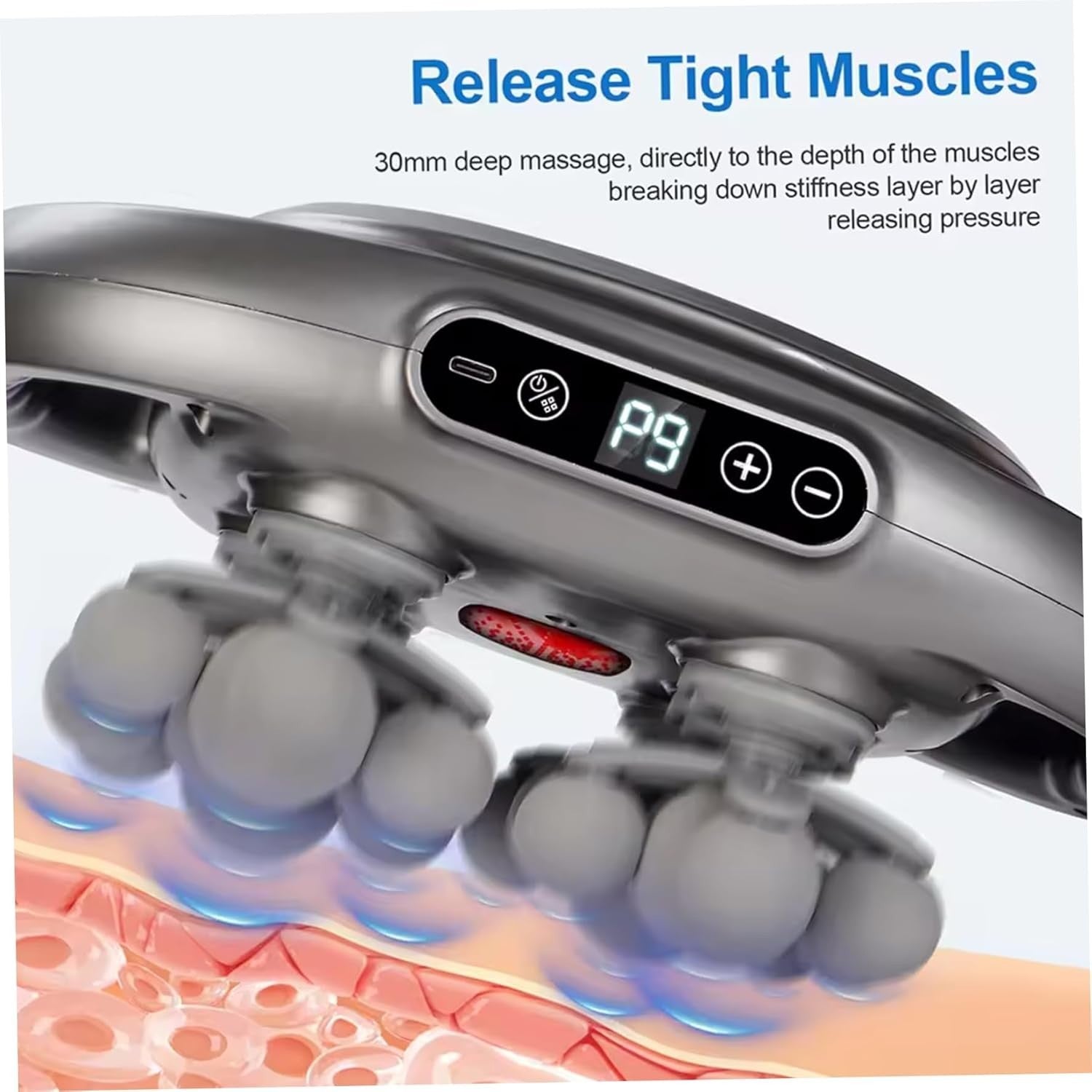 Deep Tissue Percussion Massage Gun 22 Head Full Body Muscle Relief