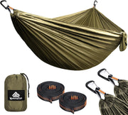 Ultra-Light Travel Camping Hammock 300kg Load Breathable Parachute Nylon