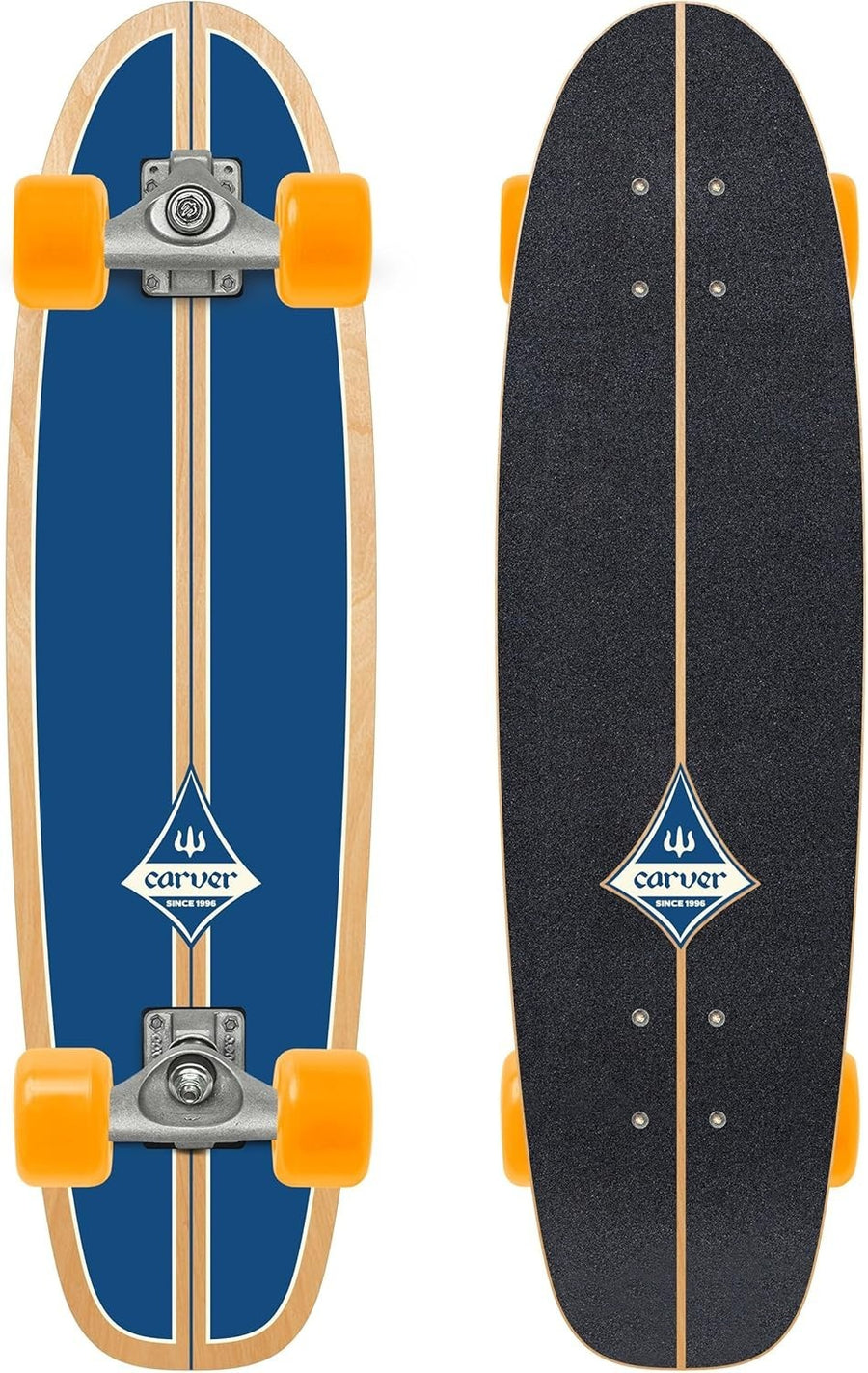 C7 Surfskate 29" Maple Deck Blue Complete 68mm Polyurethane Wheels