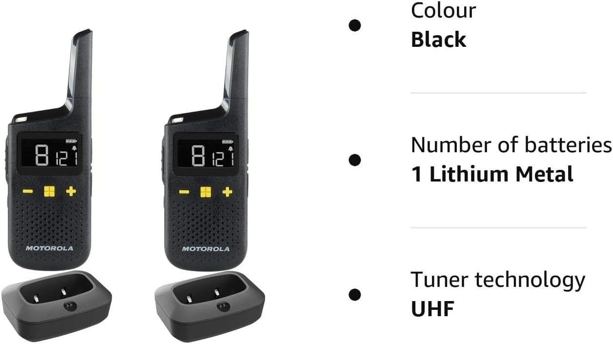 PMR446 Licence Free Walkie Talkies Long Range VOX Business Radio 2 Pack